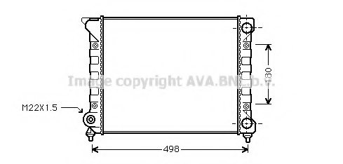 PRASCO VWA2070 Radiator, engine cooling